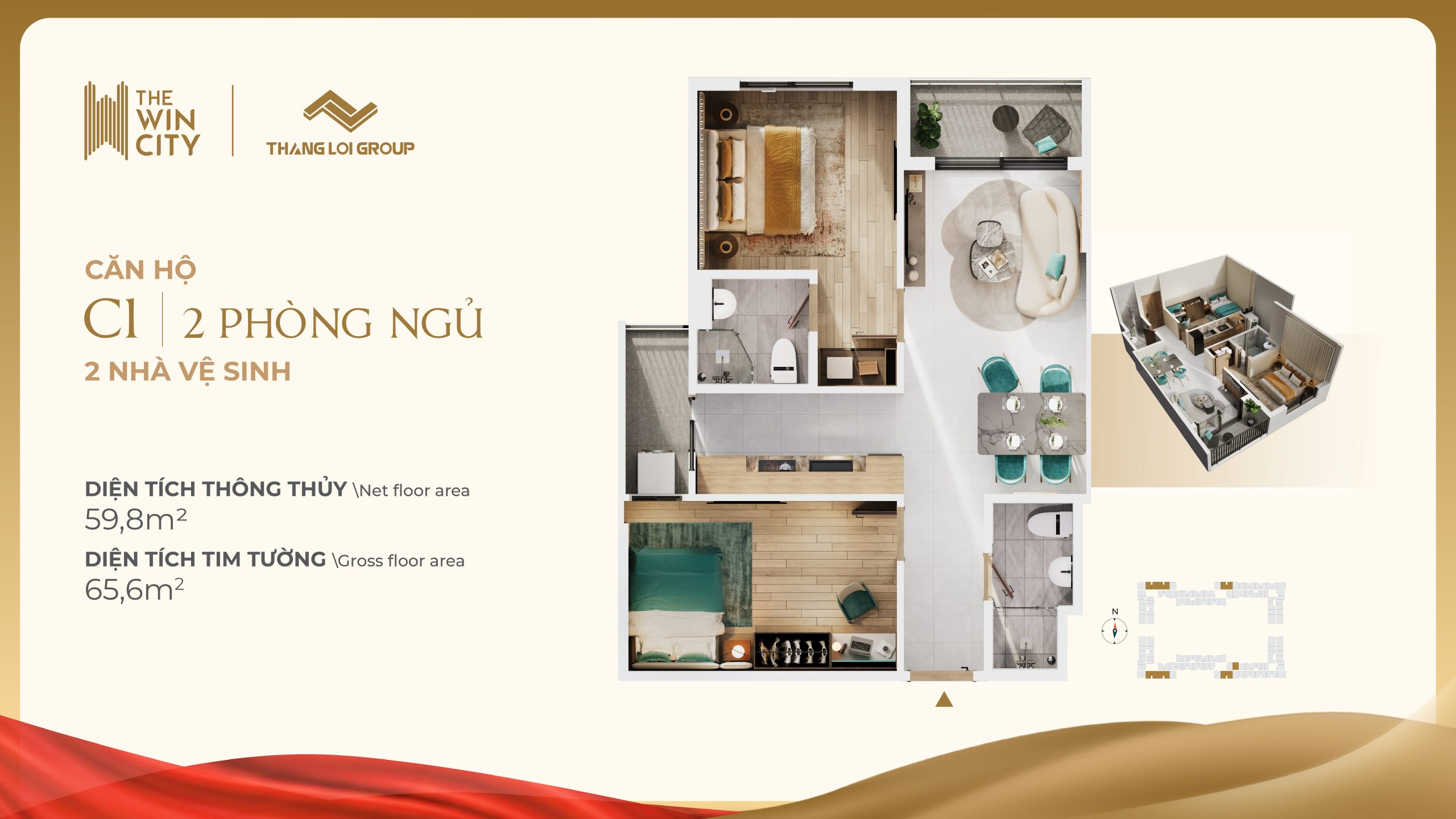 CAN HO 2PN 2WC
